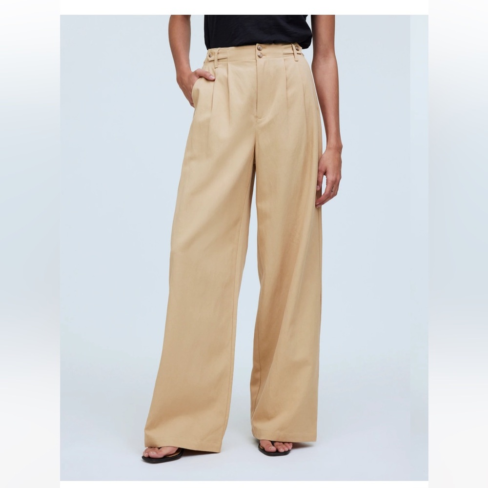 Madewell The Harlow Wide-Leg Pant. Size 2P . Style Nh266